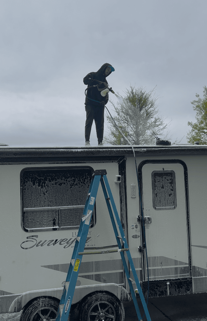 RV exterior detailing and protection